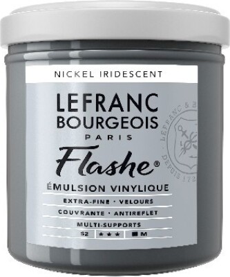 Lefranc Bourgeois - Flashe Akrylmaling - Nickel Iridescent - 125 ML