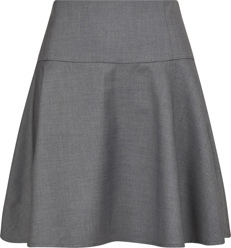 Neo Noir Pamelo Skirt Dark grey melange