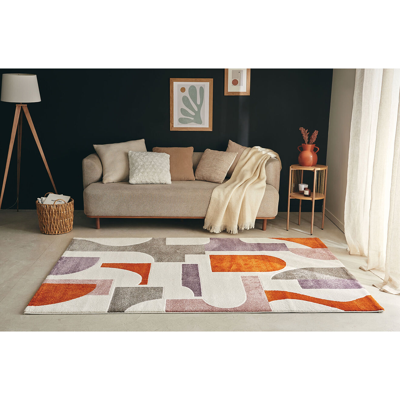Nazar Rugs Tapis Memphis 564 multicolore - 120x160 cm