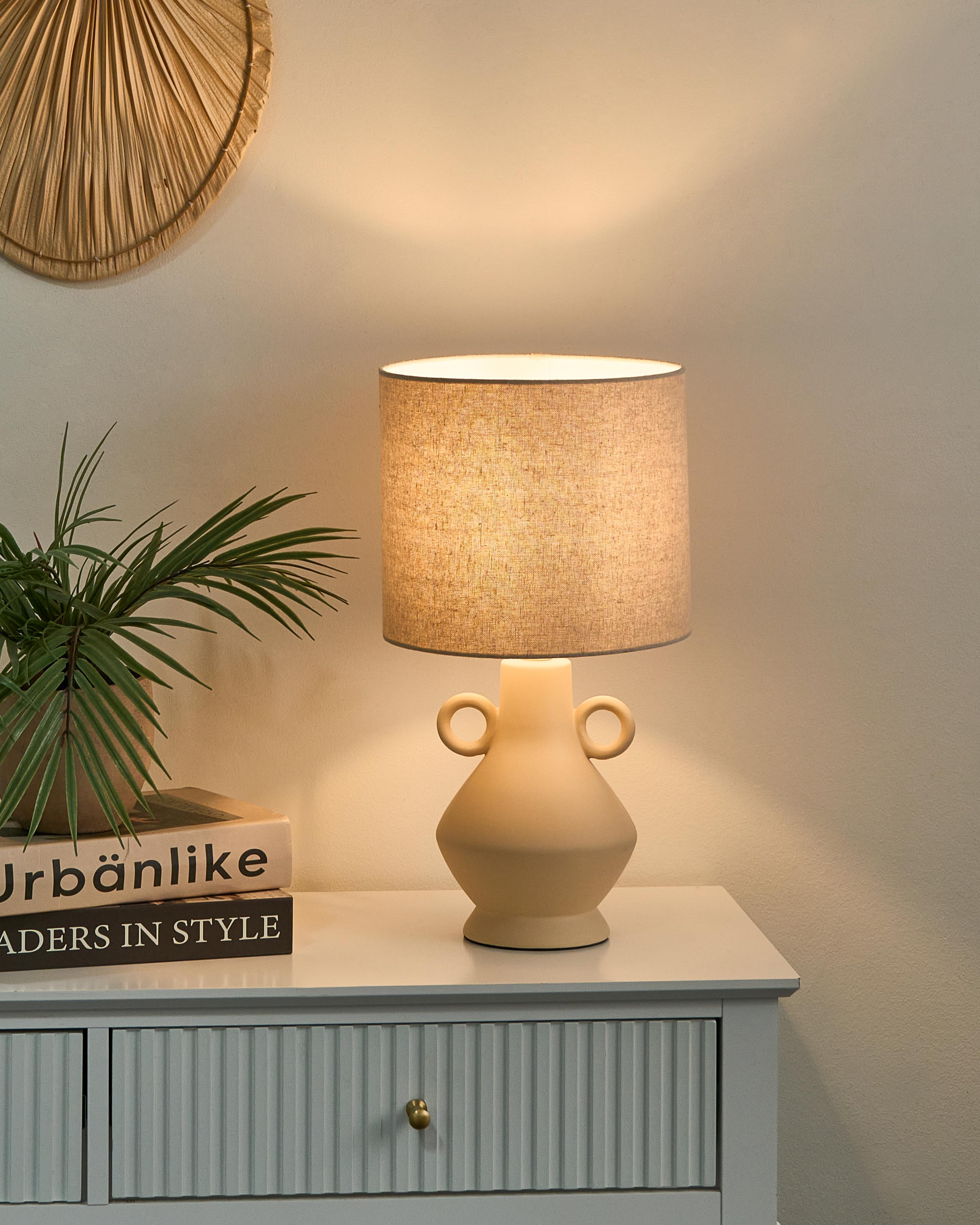 Tafellamp KERULEN Keramiek Beige
