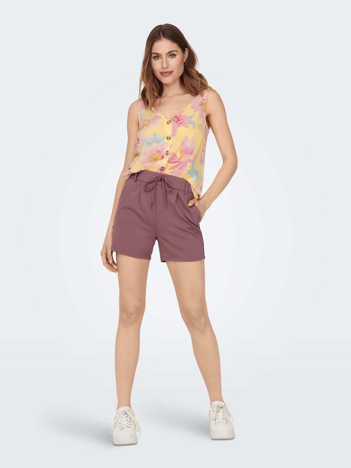 ONLPOPTRASH Normal geschnitten Shorts Rose Brown