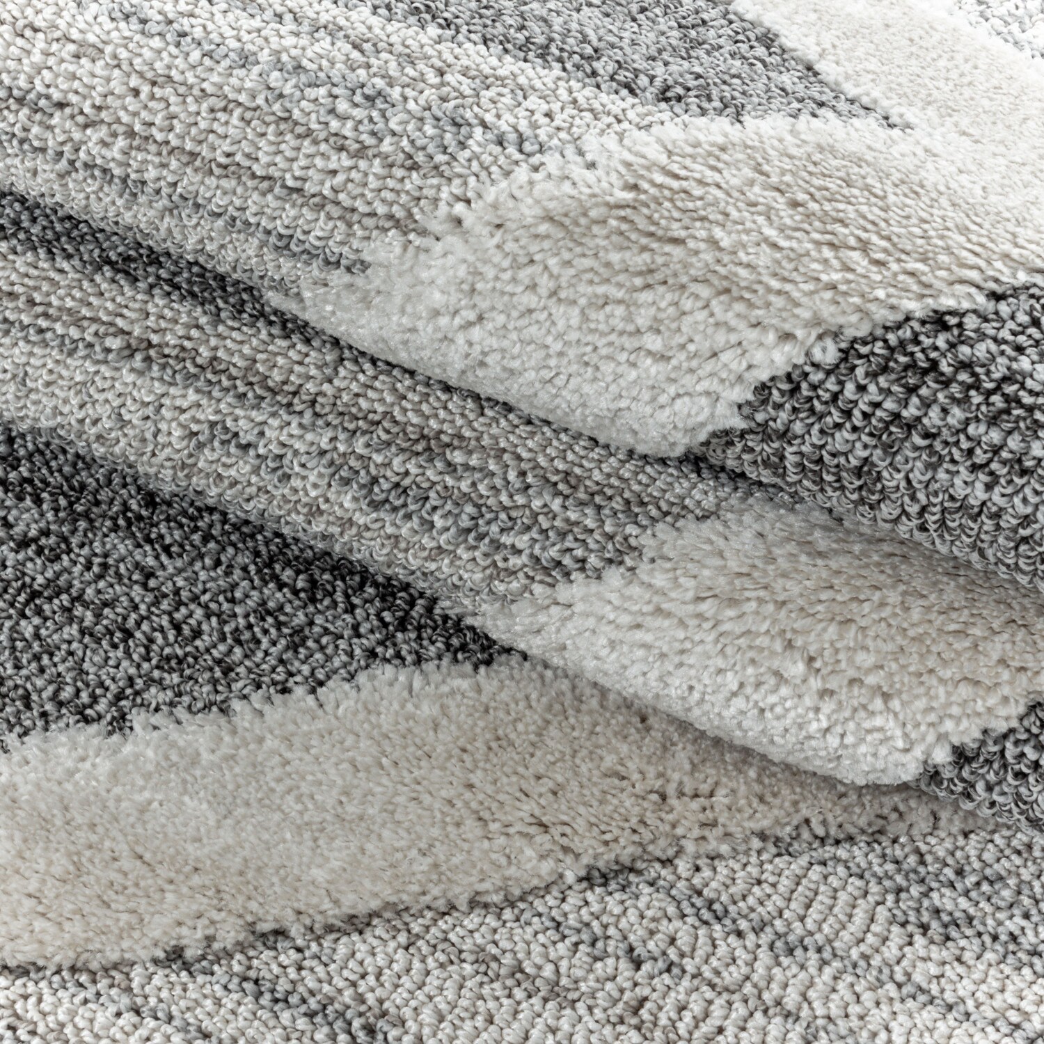 Modern Designer Elegante Teppich, Hoch-Tief Effekt 3D Boho Teppich, Pflegeleicht