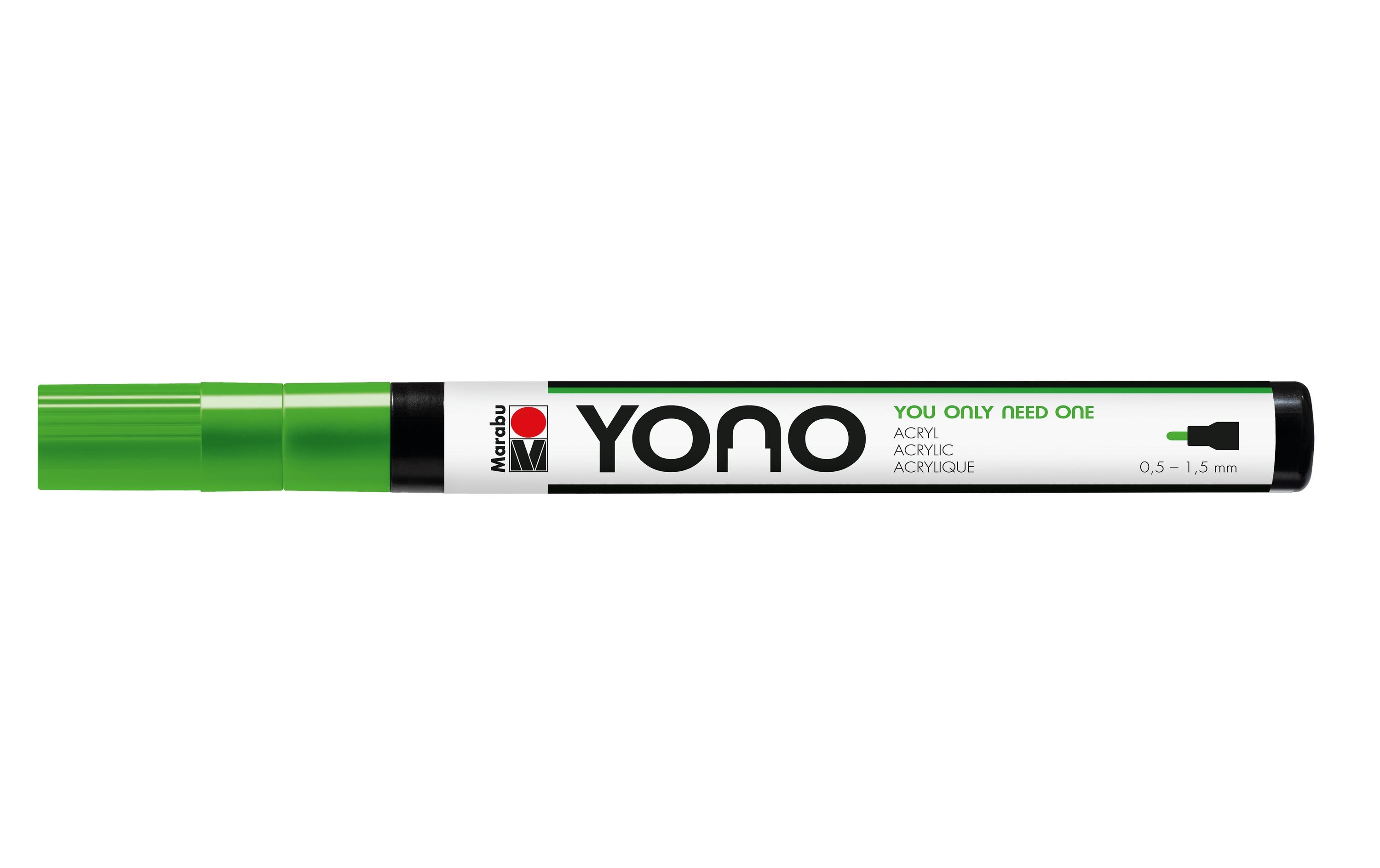 Acrylmarker YONO 0.5 - 1.5 mm ResedaAcrylstift für alle Fälle