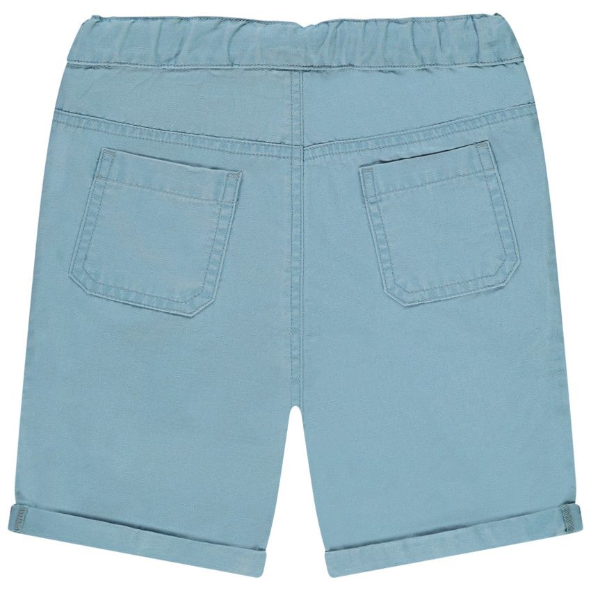 Bermuda en toile avec poches pour bébé garçon - Bleu moyen