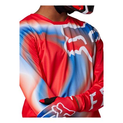 Maillot cross Fox 180 TORSYK 2024 - Rouge / Noir