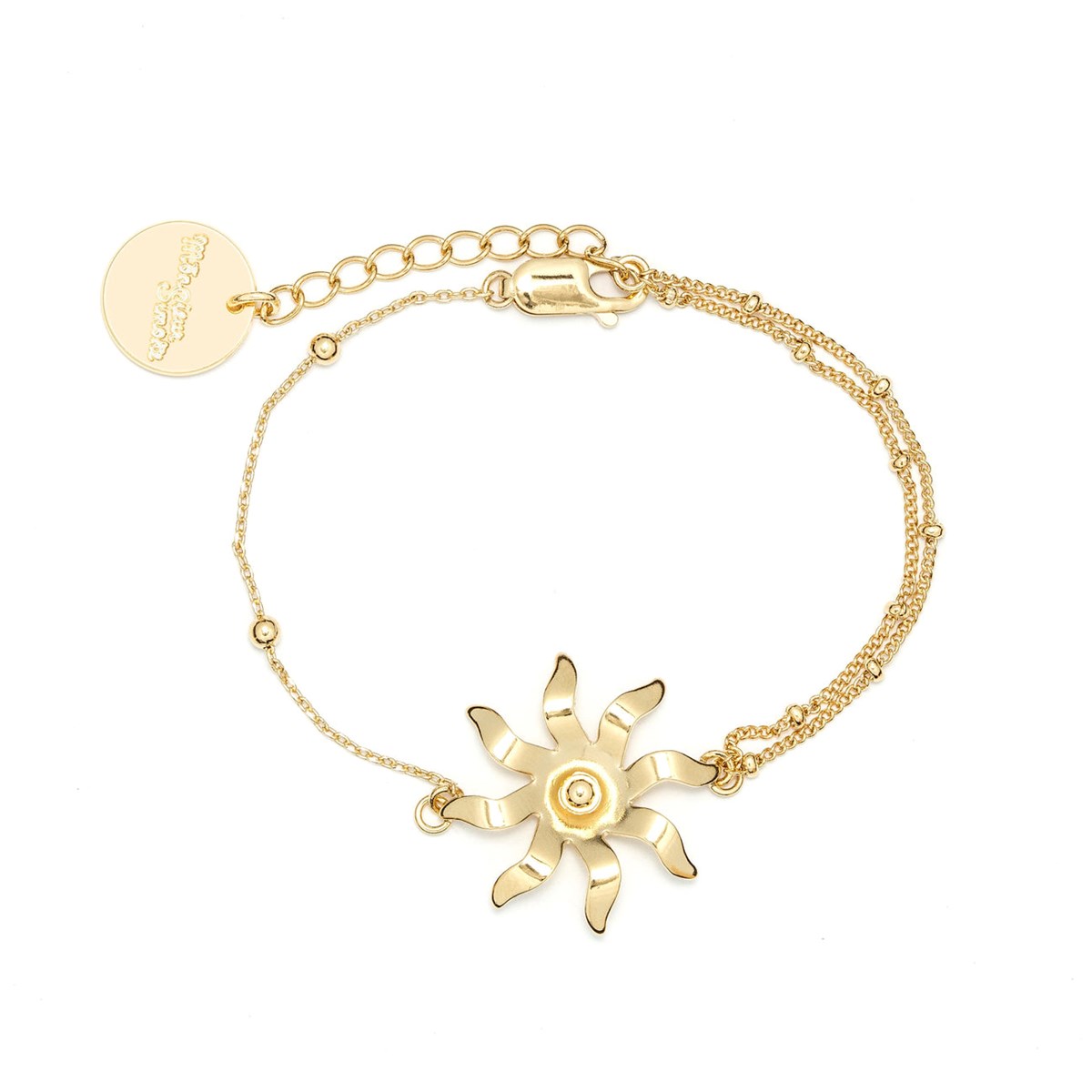 bracelet soleil doré à l'or fin - ÉOS