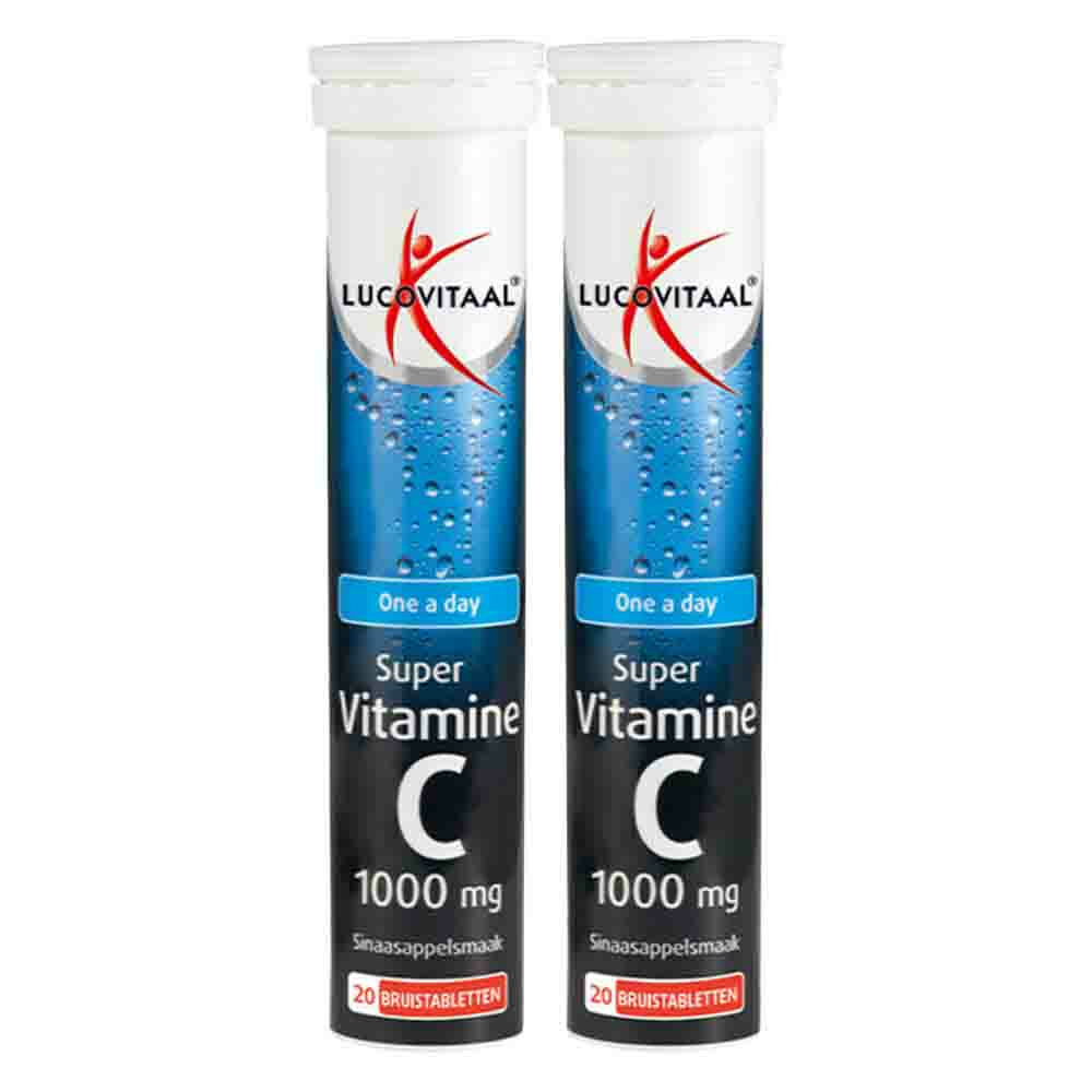 2x Lucovitaal Vitamine C 1000mg20 bruistabletten