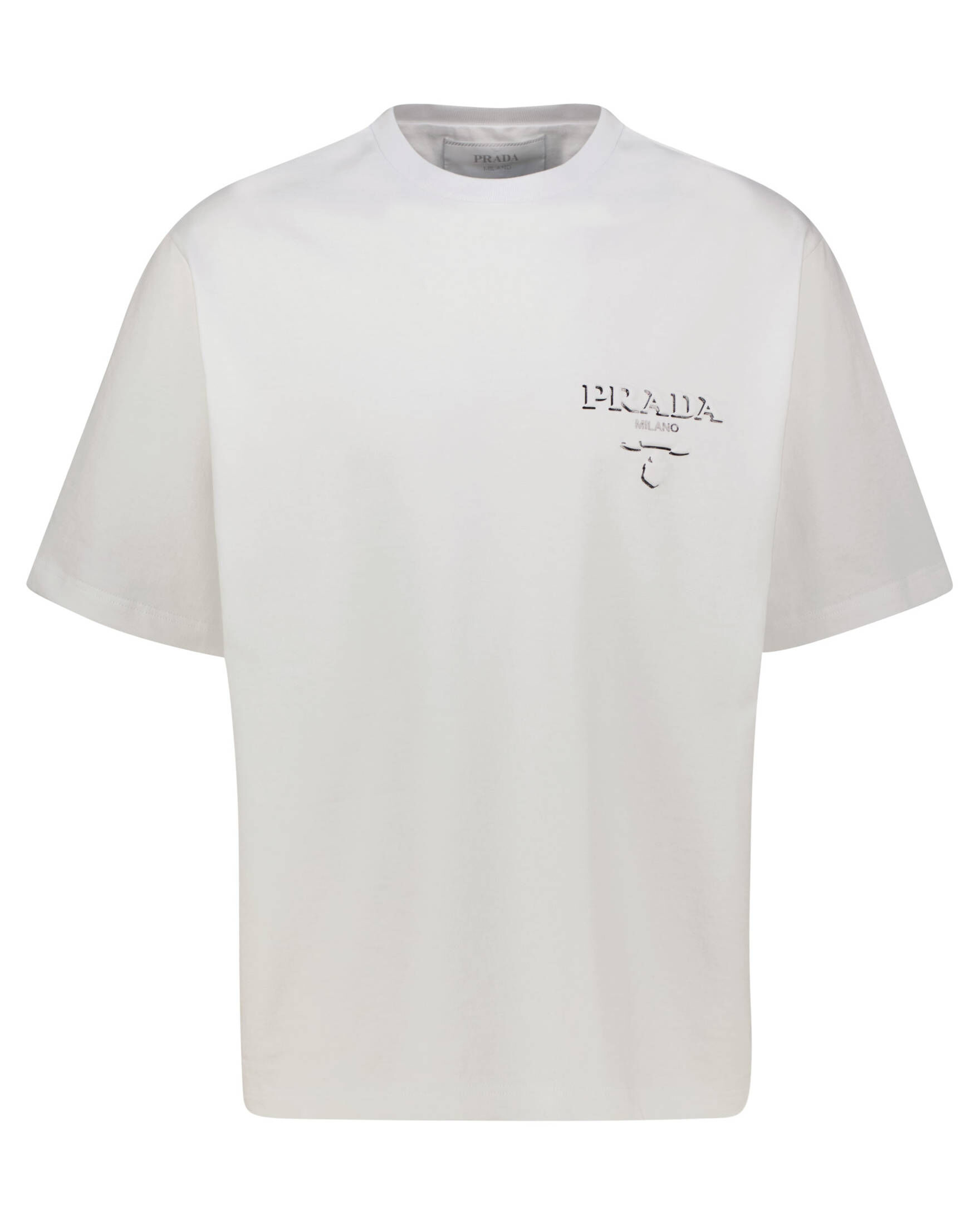 Prada| Herren T-Shirt EMBROSSED LOGO