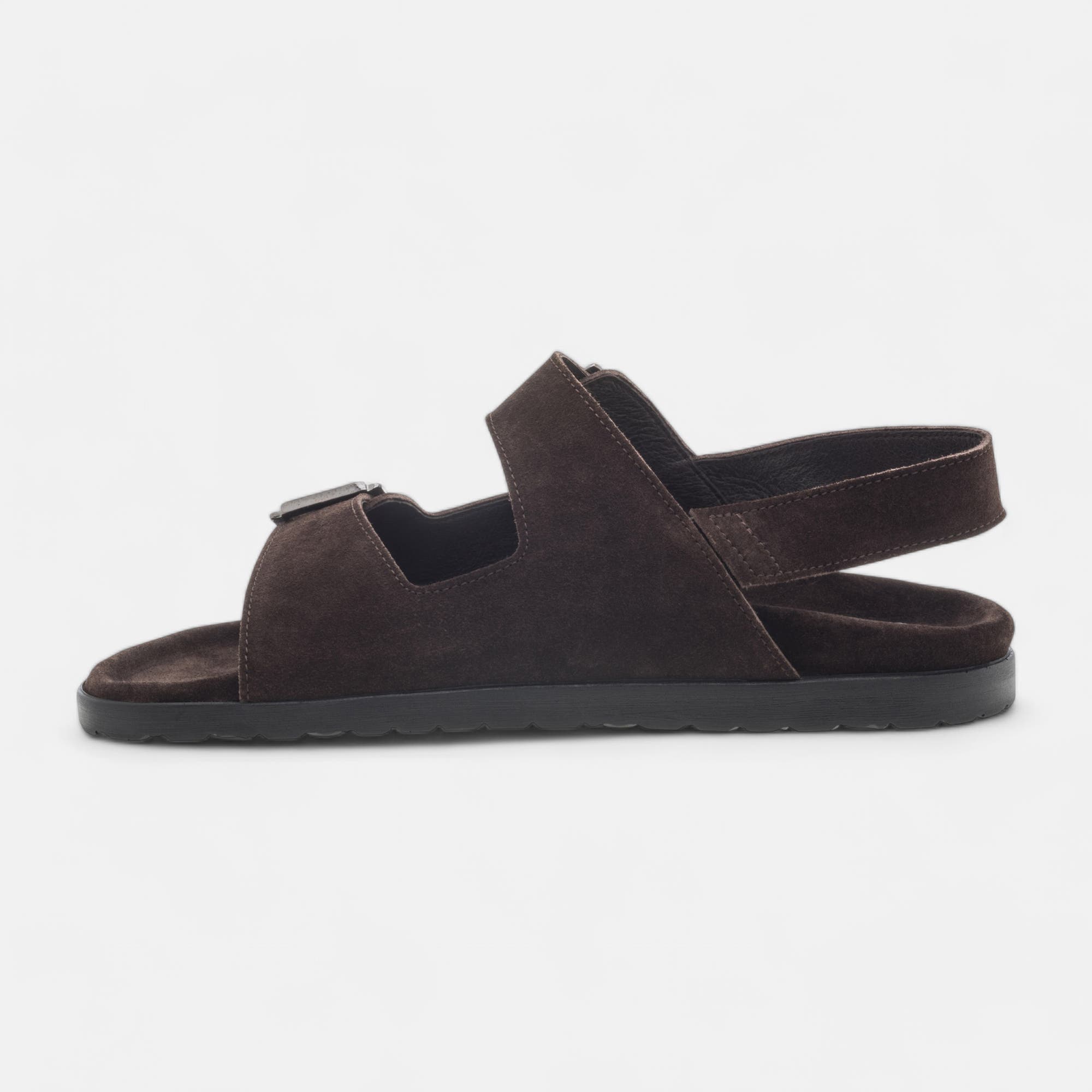 Sandales Homme en cuir marron
