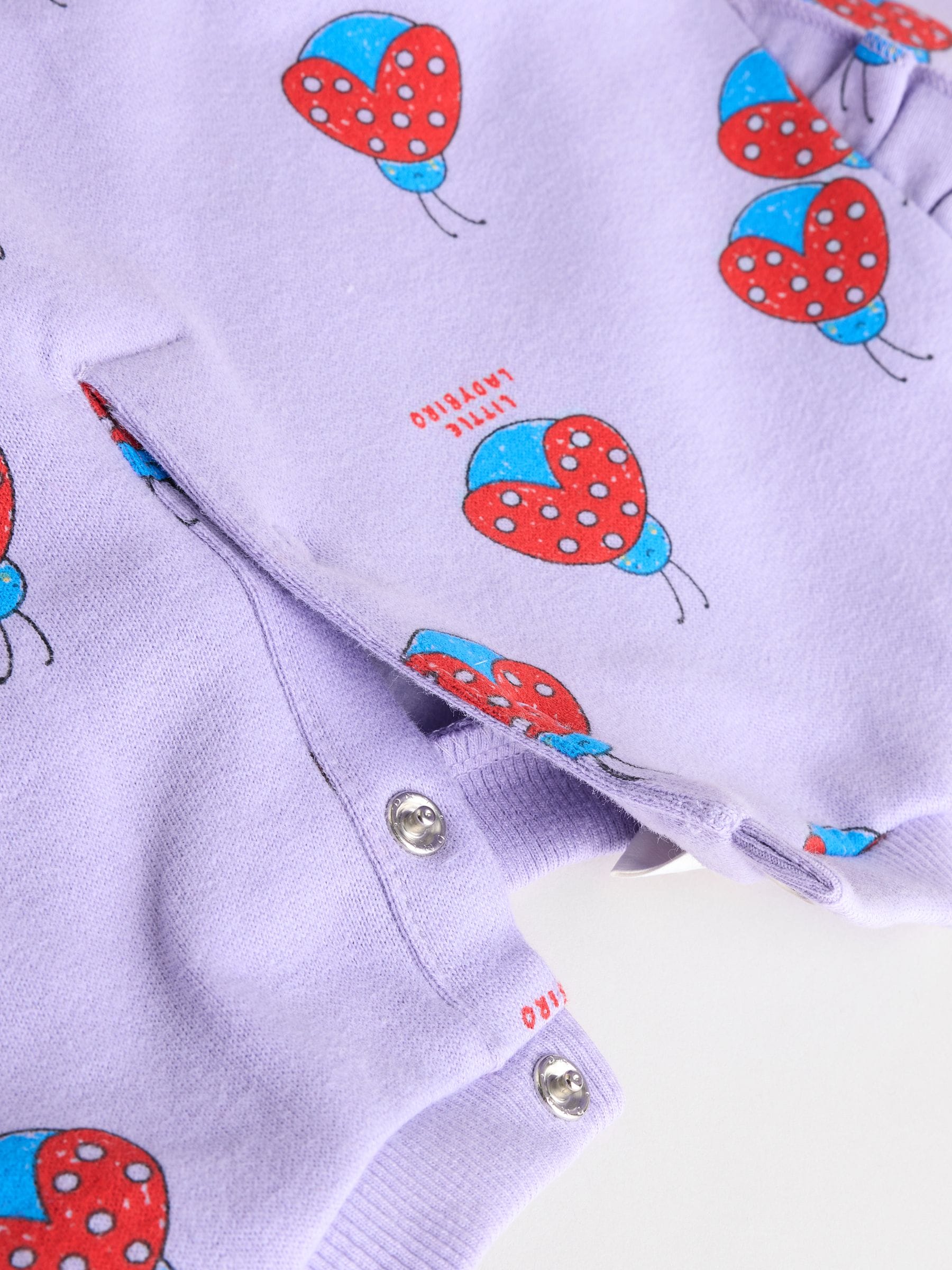 Paarse Lieveheersbeestje - Set van 2 -delige Baby Sweater en Joggingbroeken (0mnd -2jr)