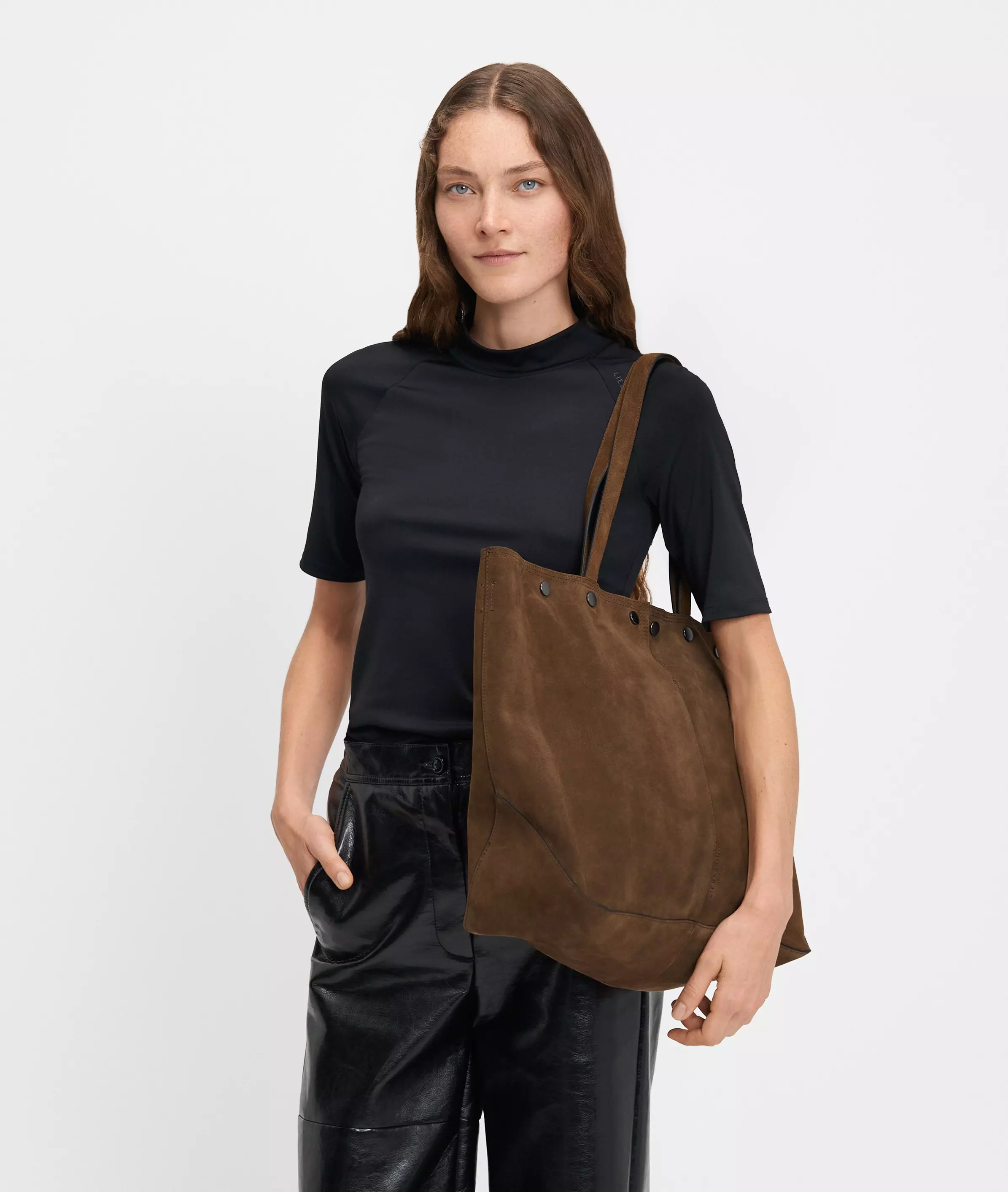 Rive Shopper L Large shopper made from soft suede
