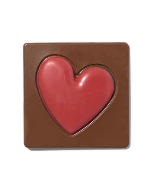 tablette de chocolat cœur
