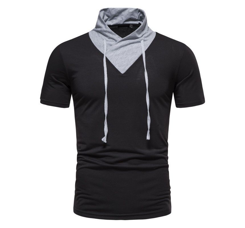 Lefitt - Mock tweedelig T-shirt met korte mouwen en capuchon