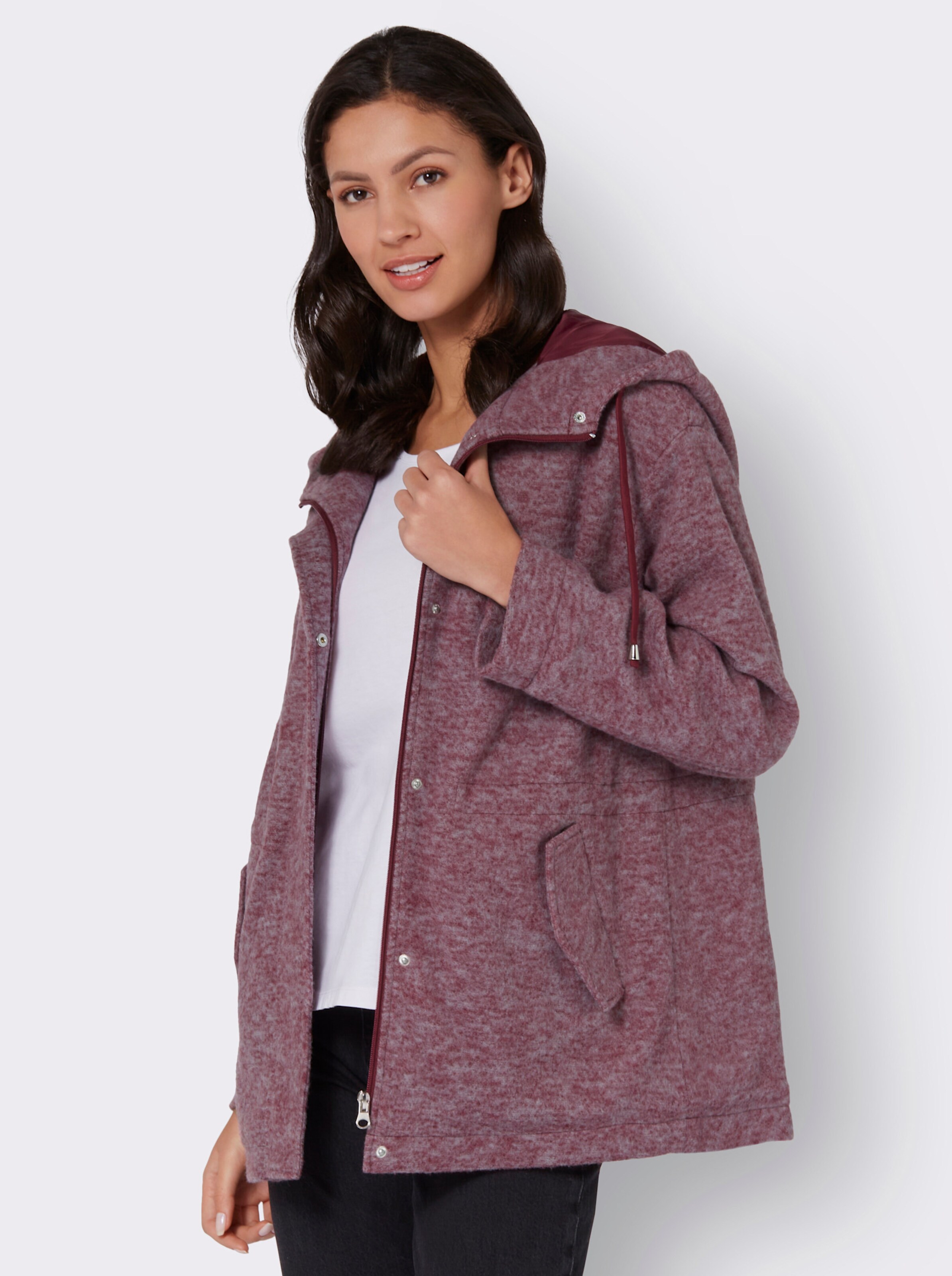 Jacke in Strickfleece-Qualität