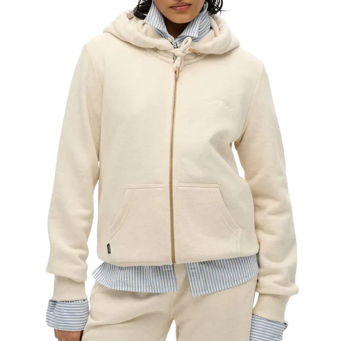 Superdry Essential Logo Zip Hooded Vest Dames
