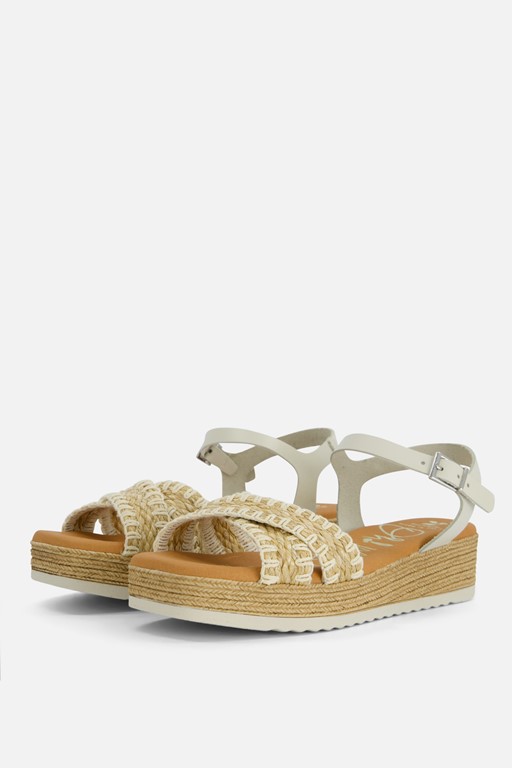 Oh My Sandals Sandalen wit Leer