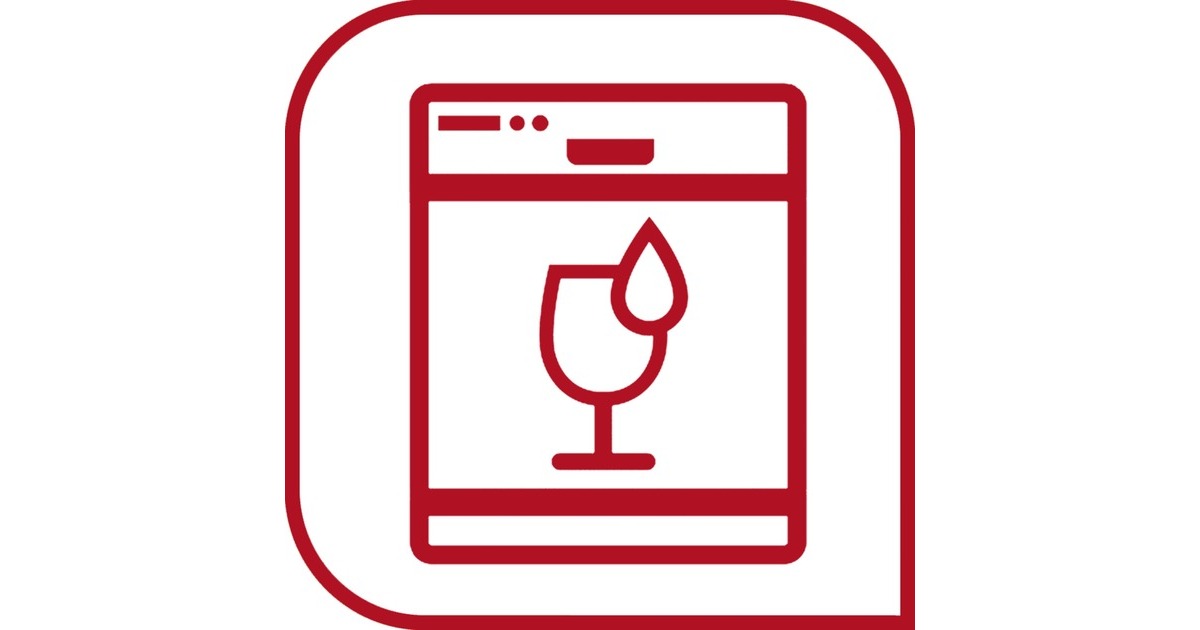EmsaClip & Close Glazen vershoudbakje, 0,8 L doos  (Transparant/rood, vierkant)