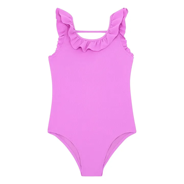 Beachlife Maillot 1 Pièce Volants Texturé | Violet