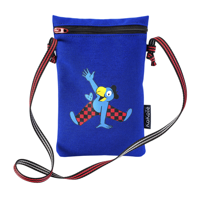 Täschchen Globi Kolibri blau