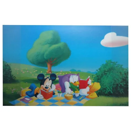Loer & Schäfer Schreibtischunterlage Micky Maus + Donald, 68 x 44 cm