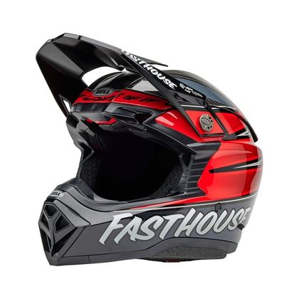 Casque cross Bell MOTO-10 SPHERICAL FASTHOUSE DITD 2025 - Rouge