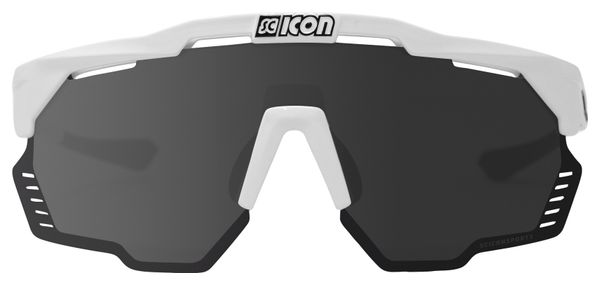 Lunettes SCICON Aeroshade Kunken Blanc Brillant / Gris Miroir