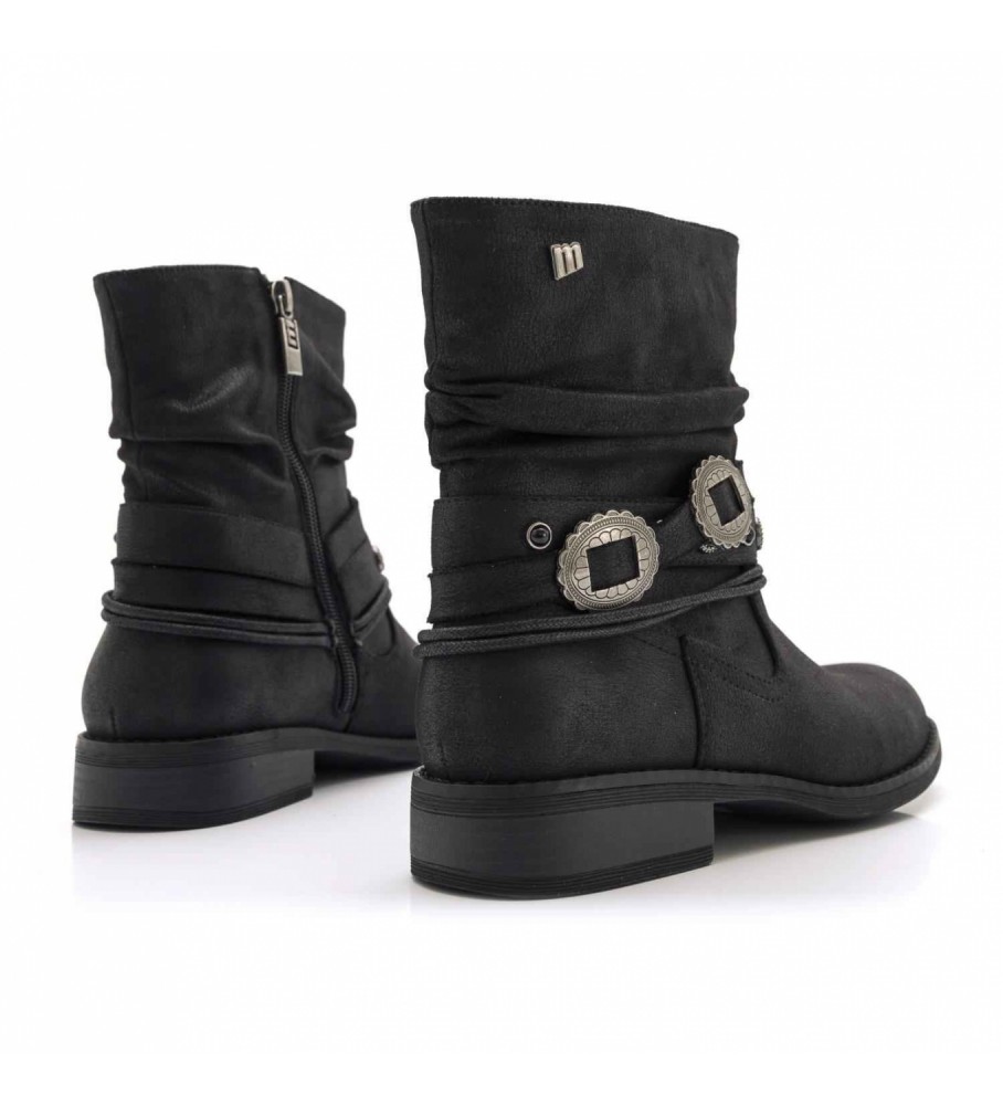 Botas pretas Mustang Persea