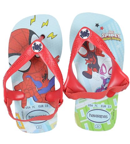 Havaianas Klipklapper - Baby Marvel - Blåe/Red