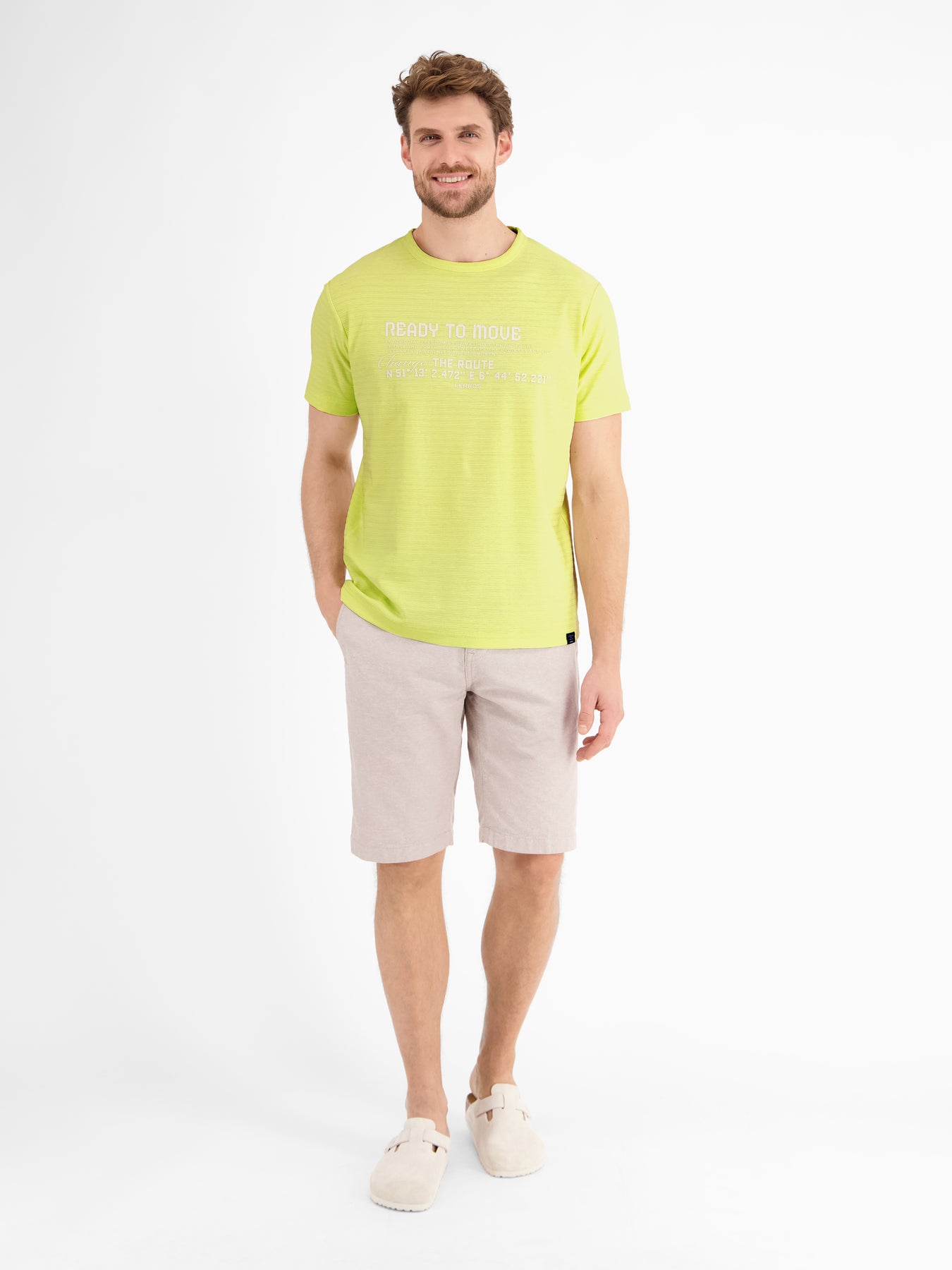 T-Shirt in Strukturqualität