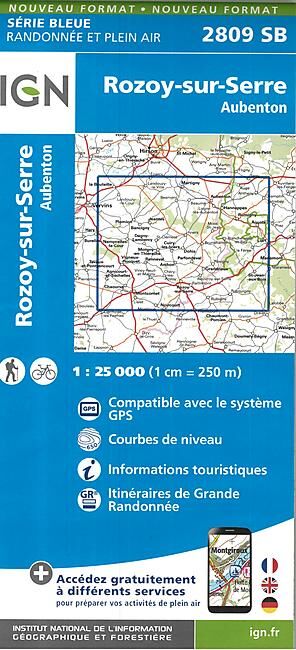 IGN - 2809 SB ROZOY SUR SERRE 1 25 000
