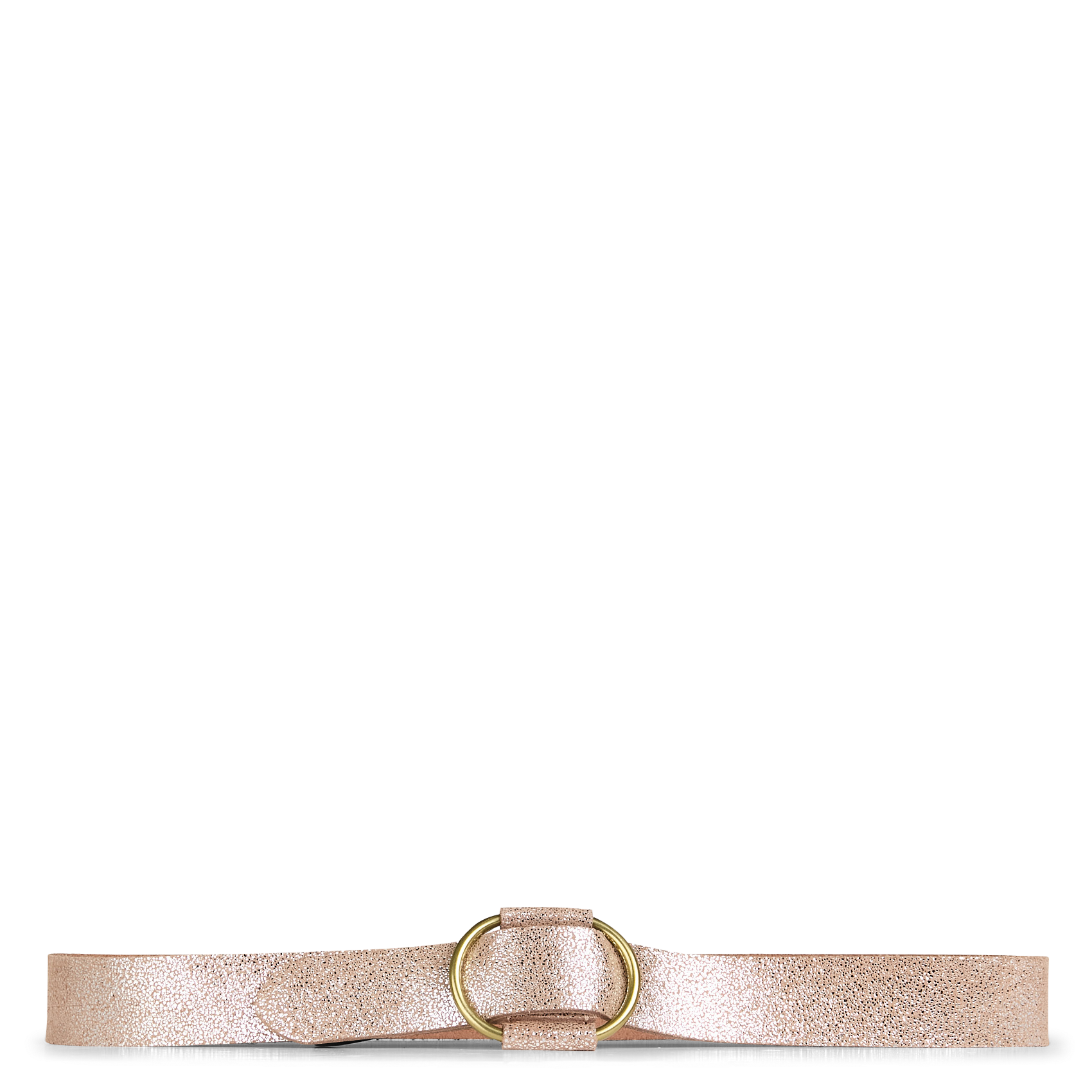 PILJA - Ceinture en cuir métallisé | Argent