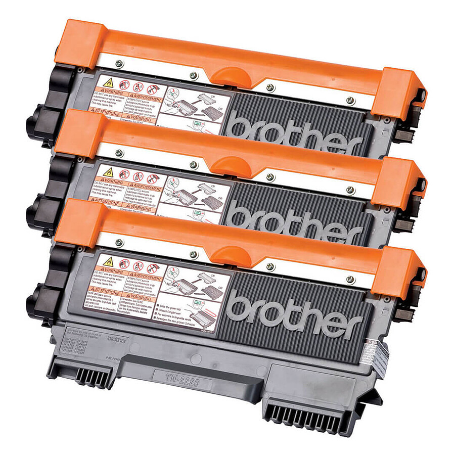 Brother TN-2220 - Noir Pack Trio