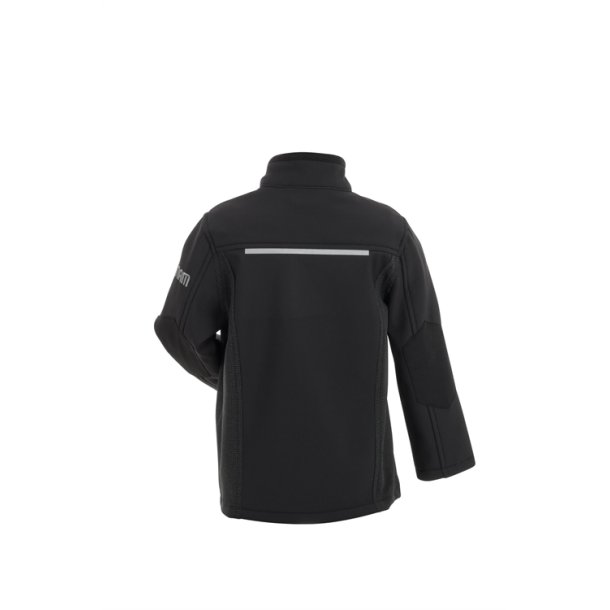 6550 Planam Norit børne softshell jakke sort