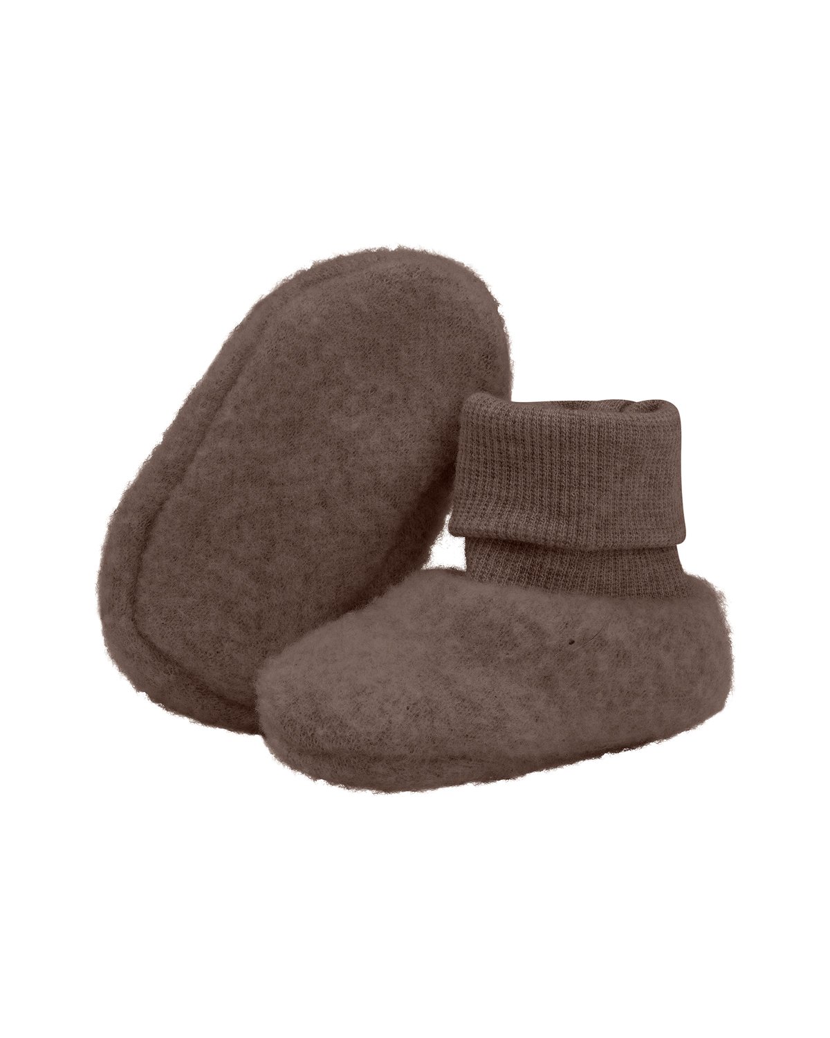 Ulltøfler i Ullfleece – Varm, 100% Merino | Footies Wool Fleece 2-layer