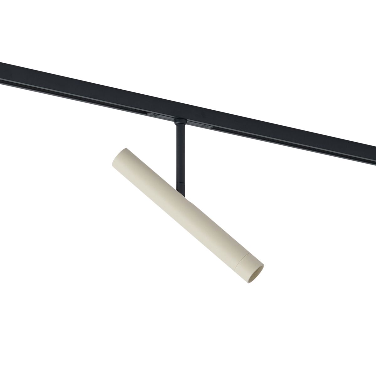 Moderne spot beige met zwart voor railsysteem 1-fase - Slimline Avery