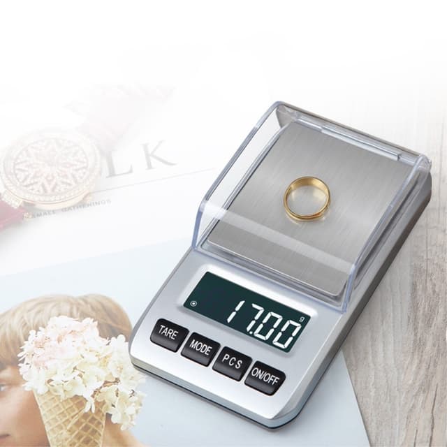 Small Digital Scale Rustfri Vejer 0,01 gram op til 500 gram