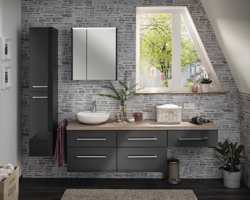 Wastafelmeubel FACKELMANN Hype 3.0 60 cm antraciet