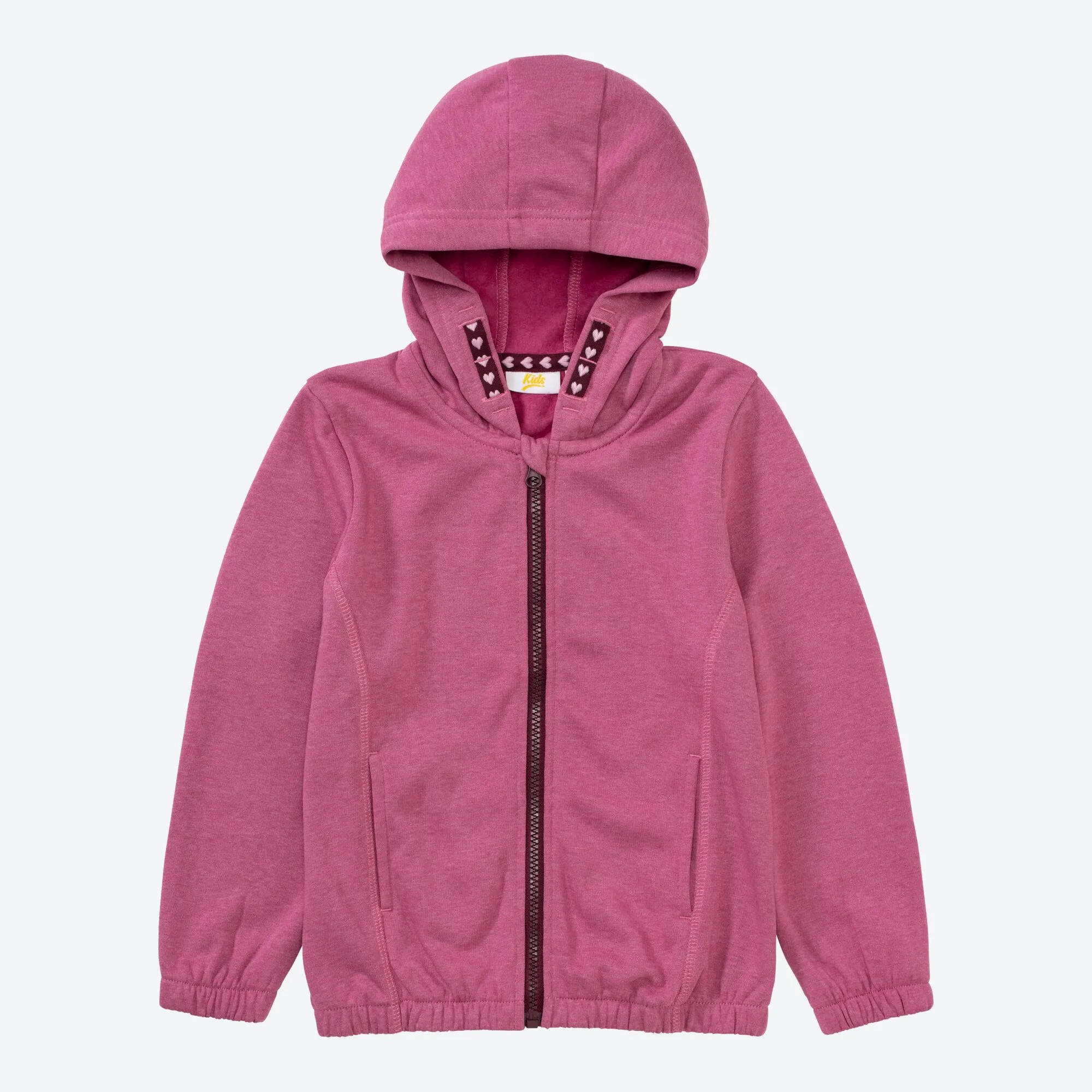 Mädchen-Sweatjacke in Melange-Optik
