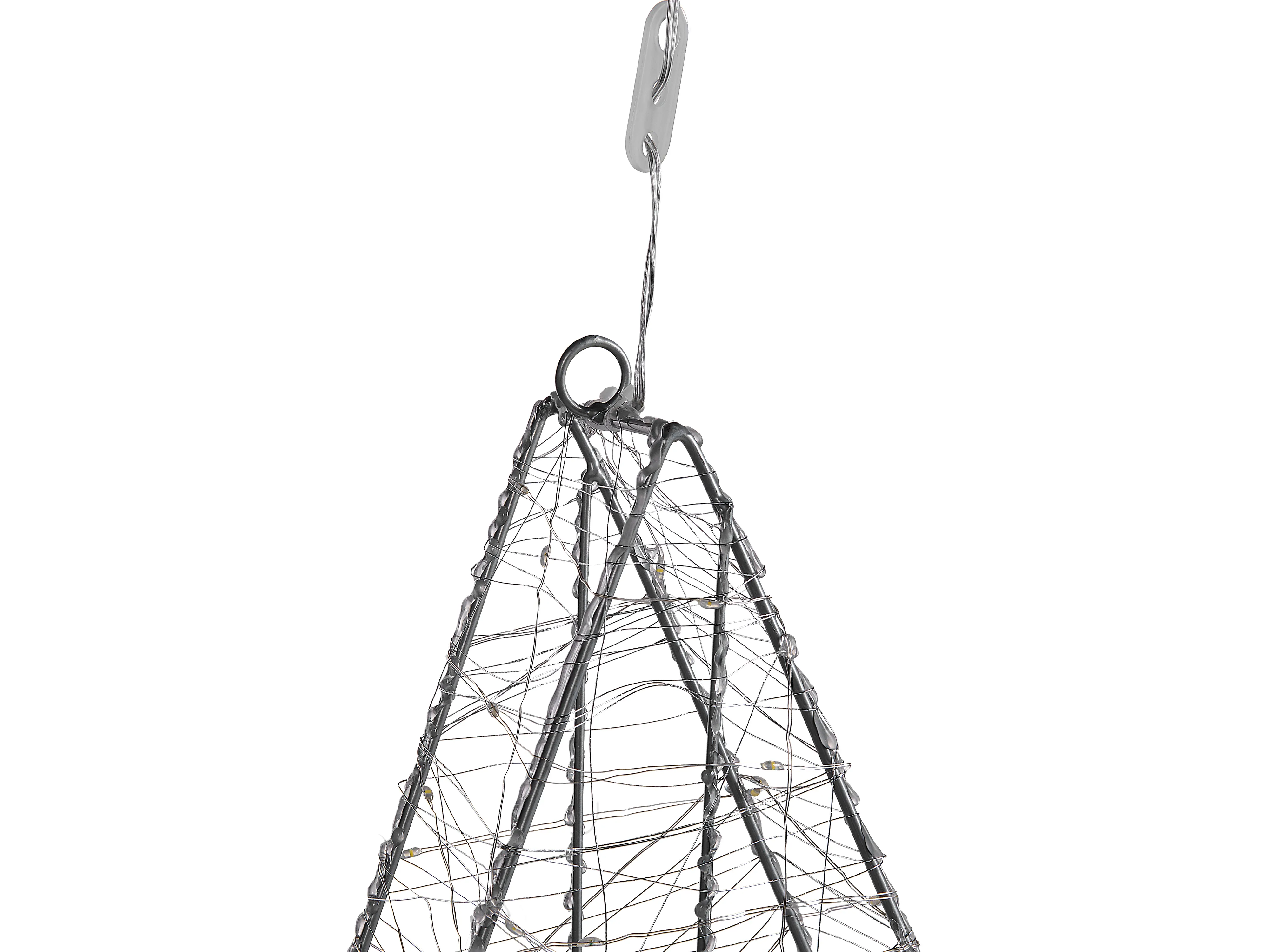 Hangende buitendecoratie LED KURULA Ster 58 cm Zilver