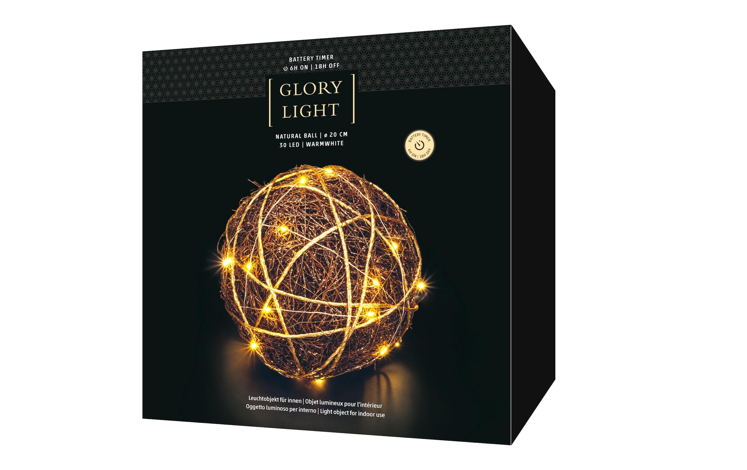 STT LED Dekofigur »Natural ball 20 Warmweiss« Warmweiss