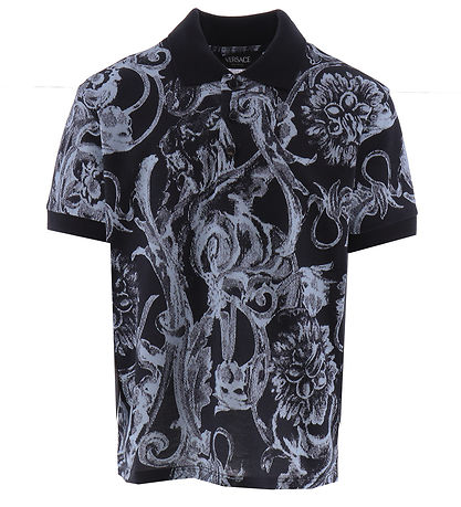 Versace Polo - Navy/Hellblau