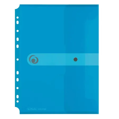 Herlitz Dokumententasche zum Abheften, DIN A4, transparent blau