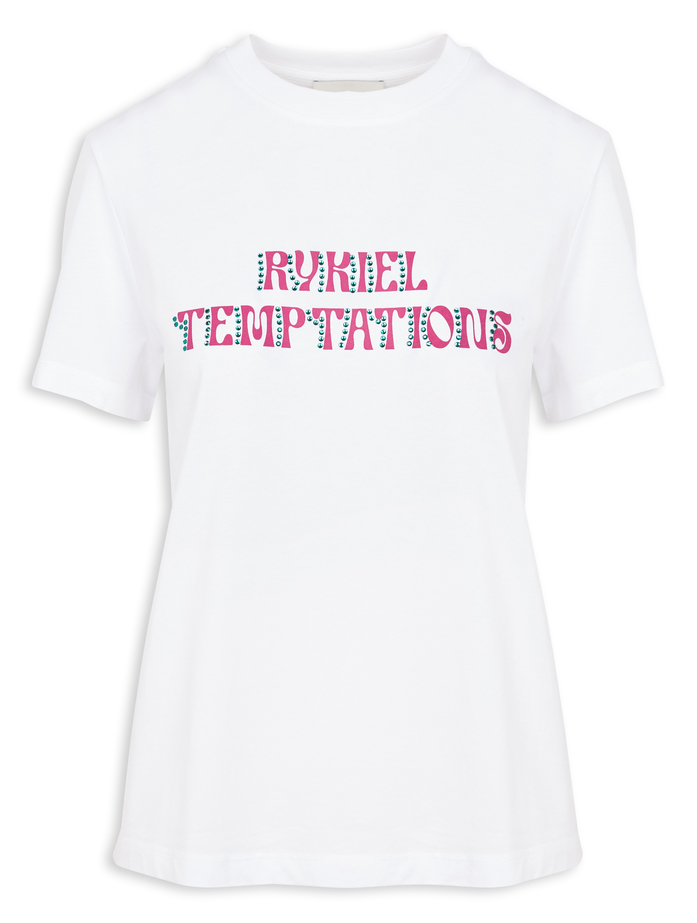 Tee-shirt col rond en coton | Blanc