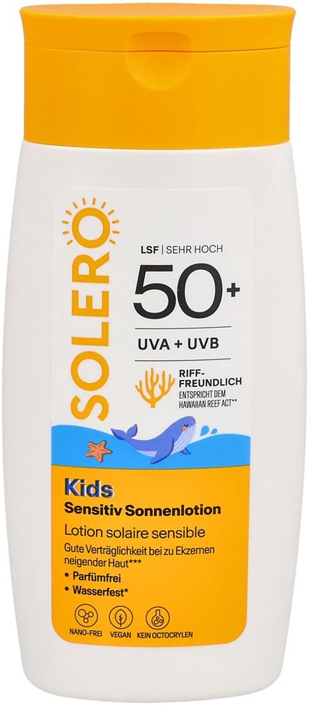 SOLERO Kids Sensitiv Sonnenlotion<br>200 ml, Lotion, SPF50+