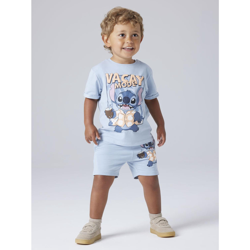 Køb Name It Blue Fog Nmmantonio Stitch Ss Nreg Top Wdi