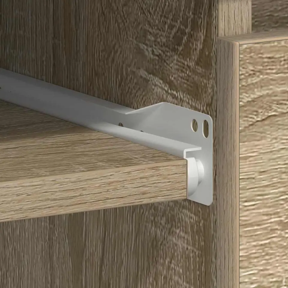 vidaXL - Bureau - Bruin - Bewerkt hout