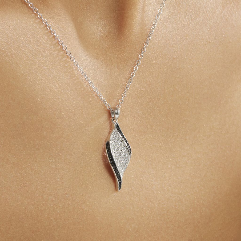 Collier Averill Argent Blanc Oxyde De Zirconium