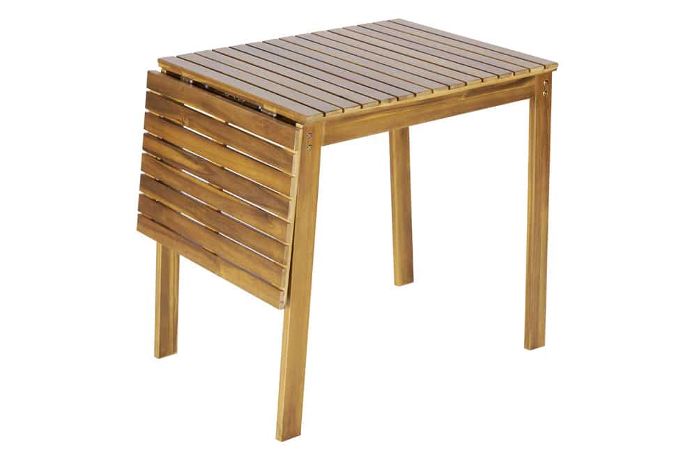 Outdoor Balkontisch BALI 110cm natur honey Akazienholz ausklappbar wetterfest