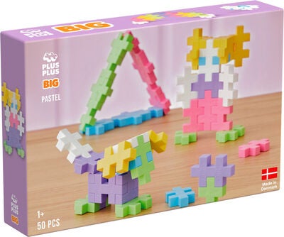 Plus-Plus BIG Byggesett Pastel Mix 50 Deler