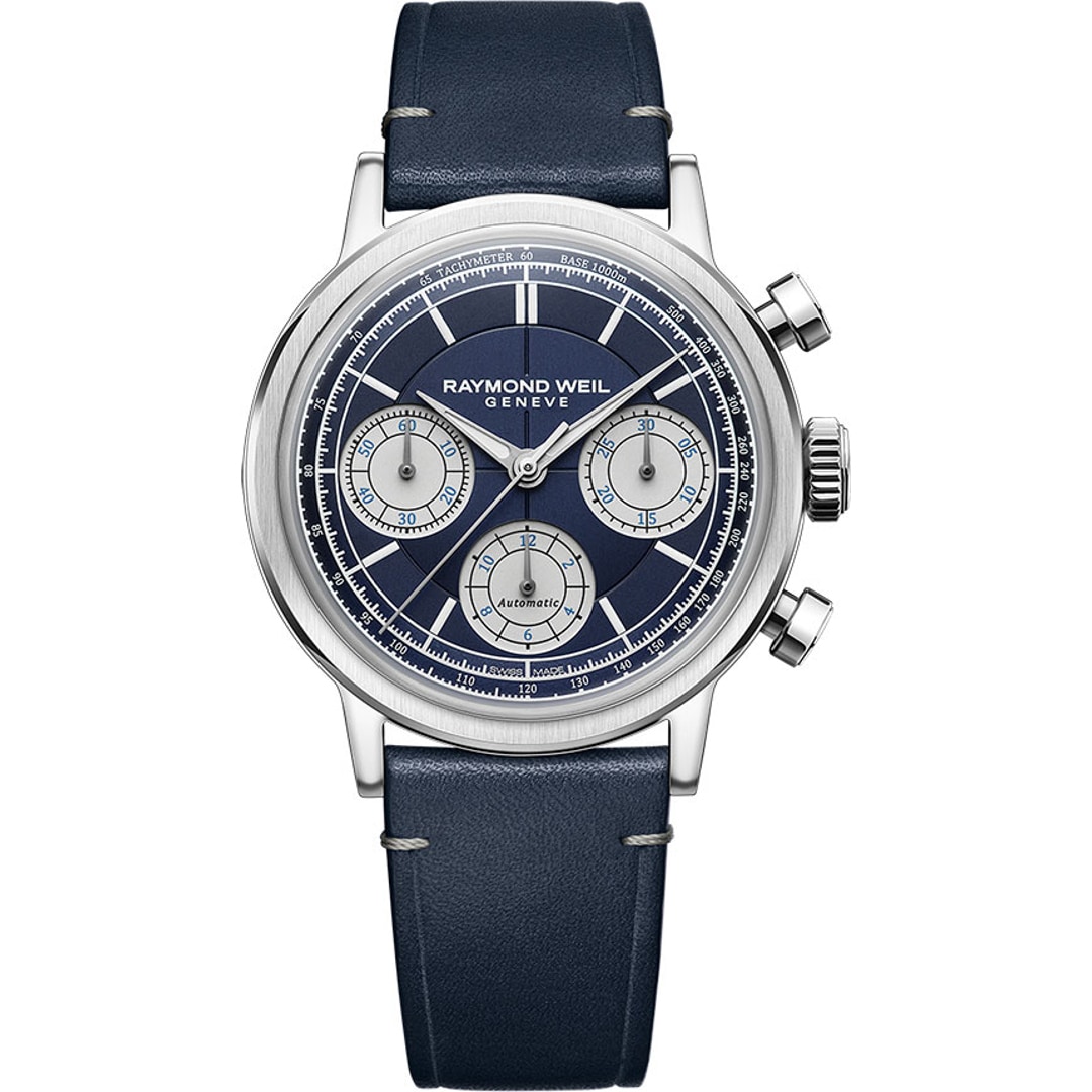 Raymond Weil Millesime Chronograph Blau Ø 39.5mm